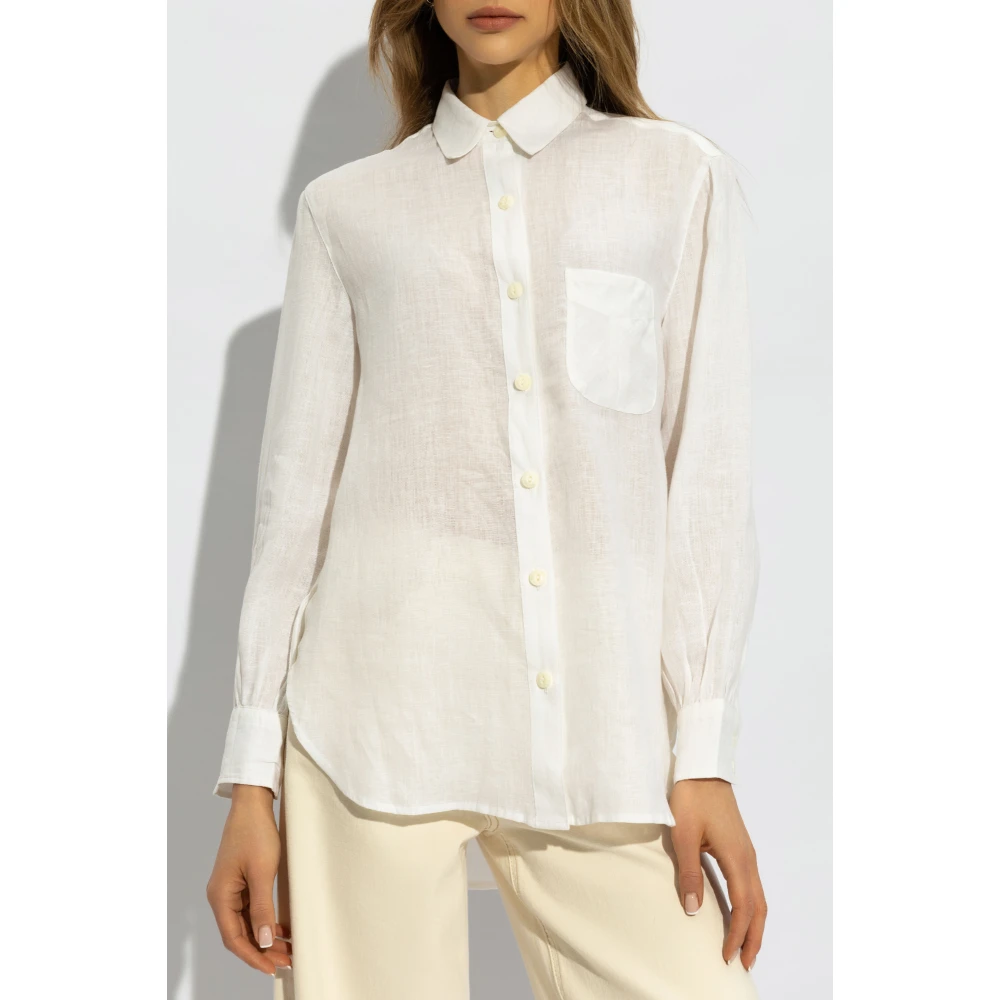 Rag & Bone Linnen overhemd 'Maxine' White Dames