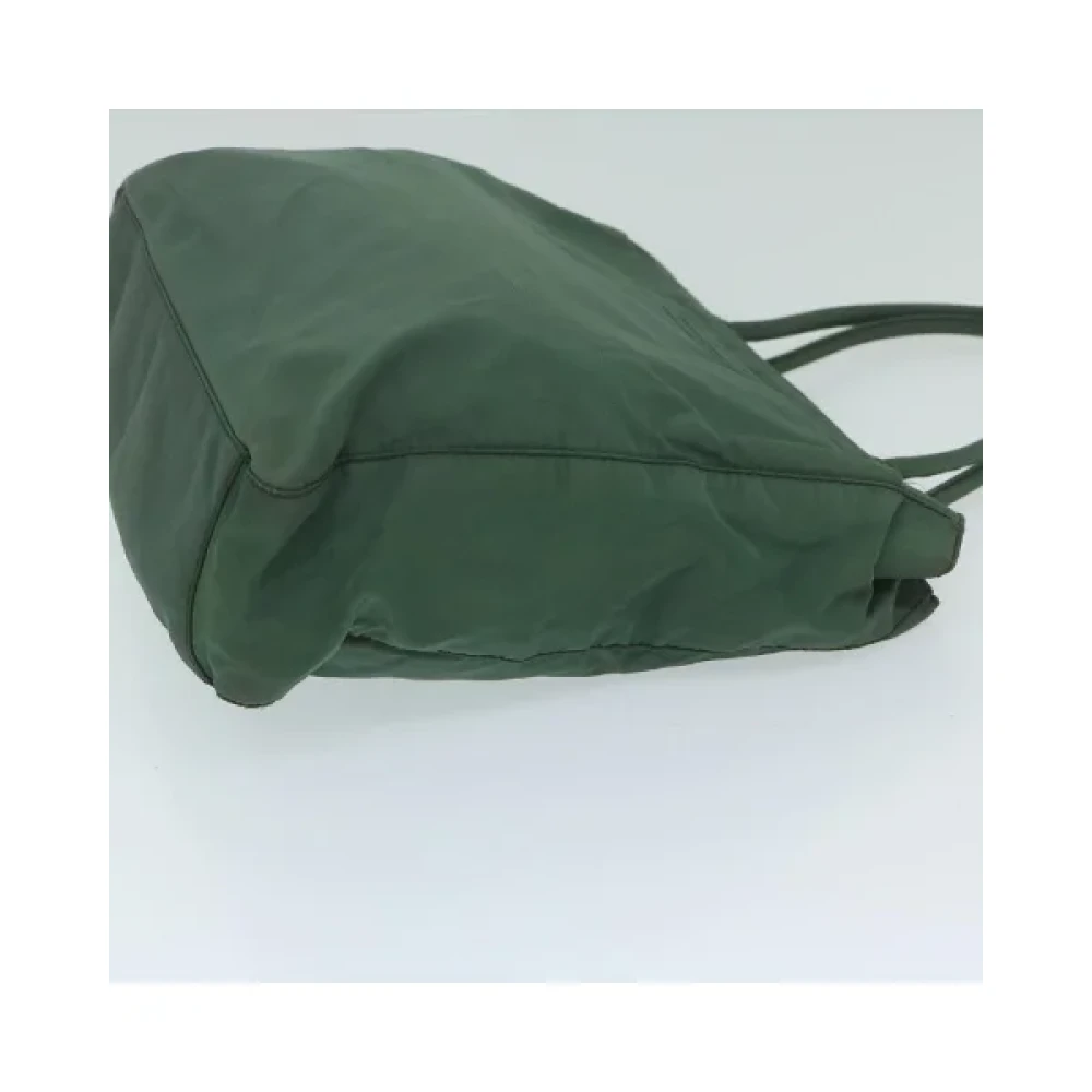 Prada Vintage Pre-owned Nylon prada-bags Green Dames