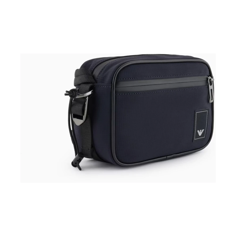 Emporio Armani Navy Blauwe Portemonnees Tech Case Blue Heren
