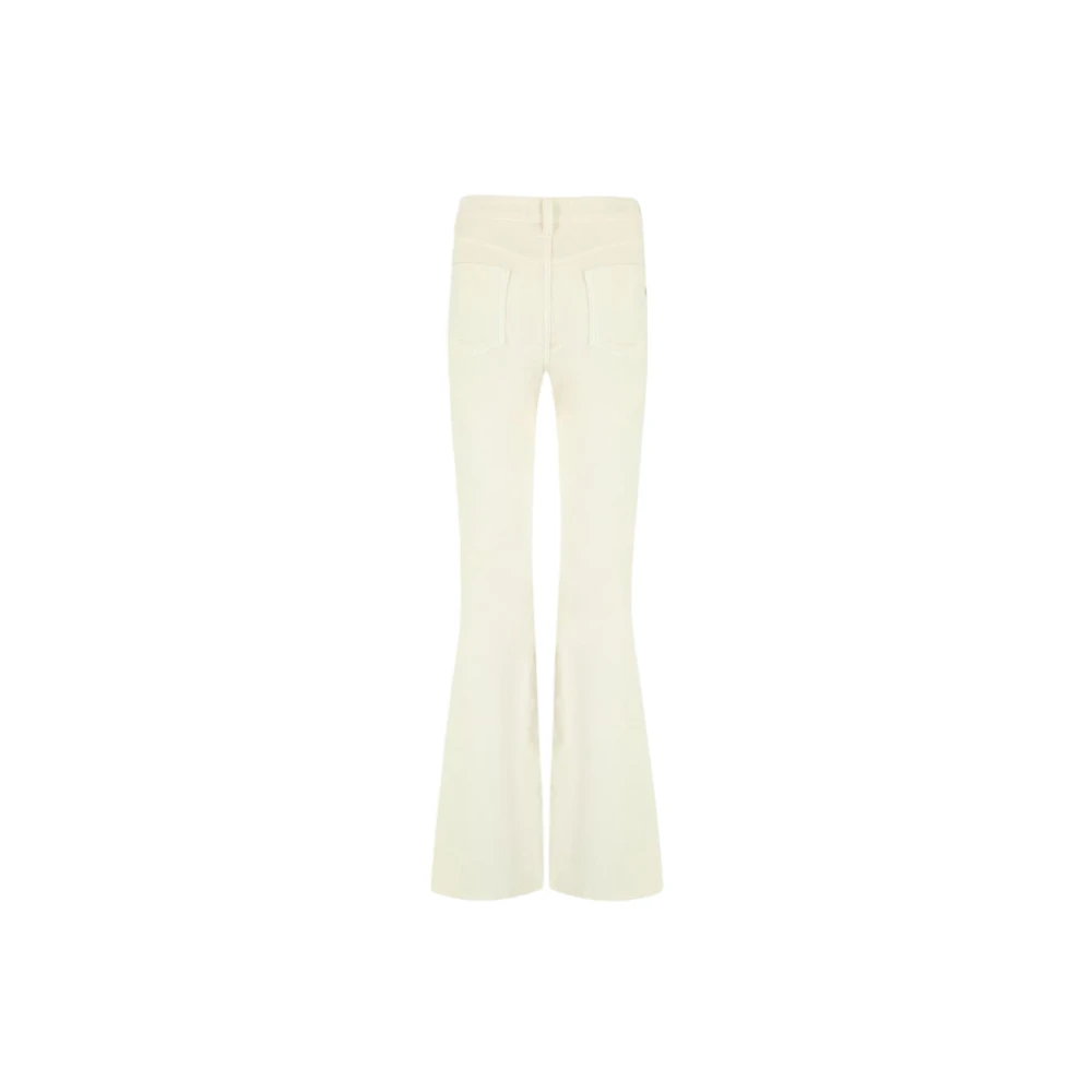 Aniye By Fluwelen Flare Pants White Dames