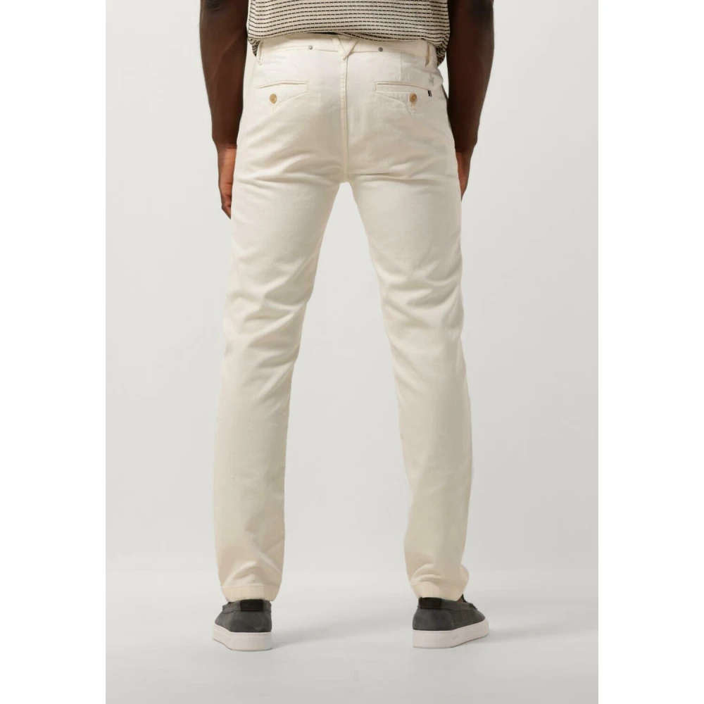 Vanguard Heren Chino Licht Stretch Dobby Broek Beige Heren
