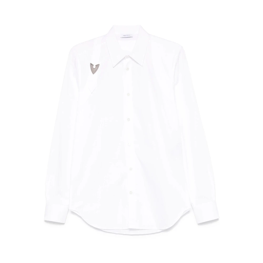 Alexander mcqueen Witte Overhemd met Knoopsluiting en Lange Mouwen White Heren
