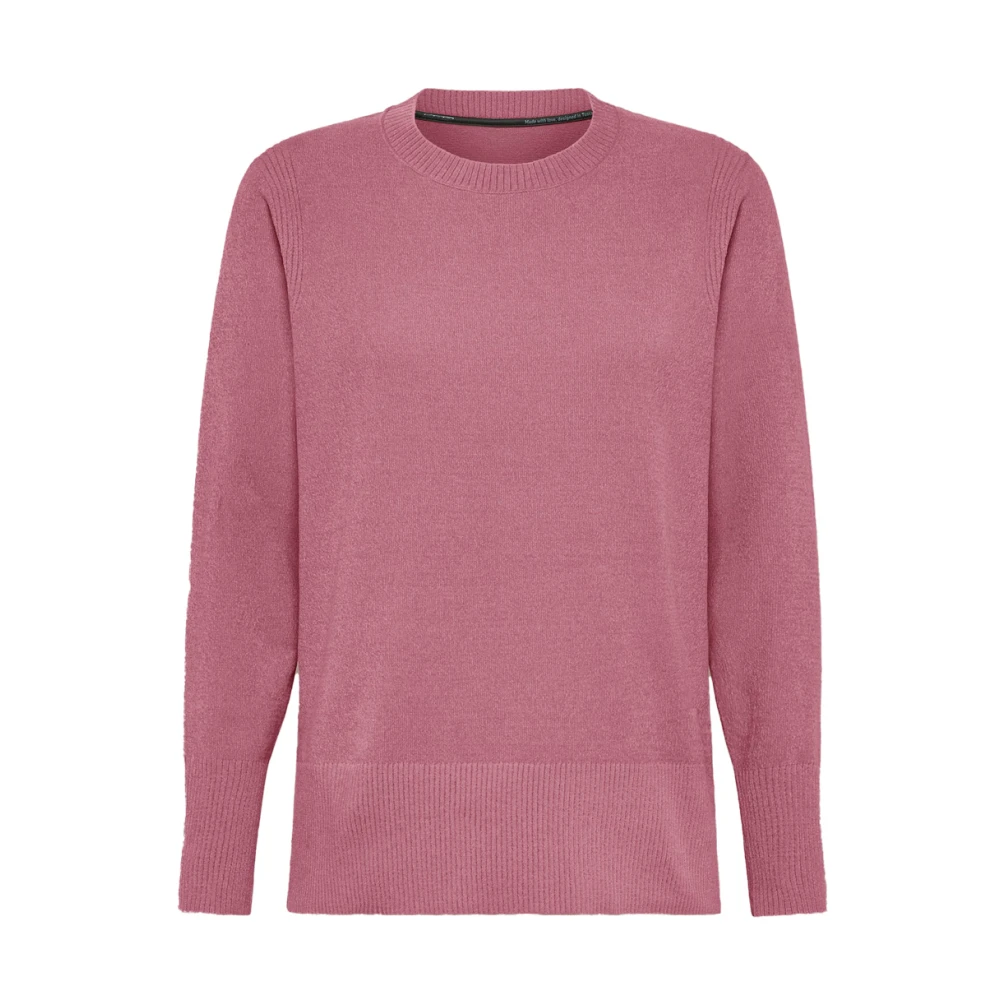 RRD Velvet Vent Round Women Gebreide Trui Pink Dames