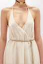robe-longue-beige-en-tencel-col-en-v