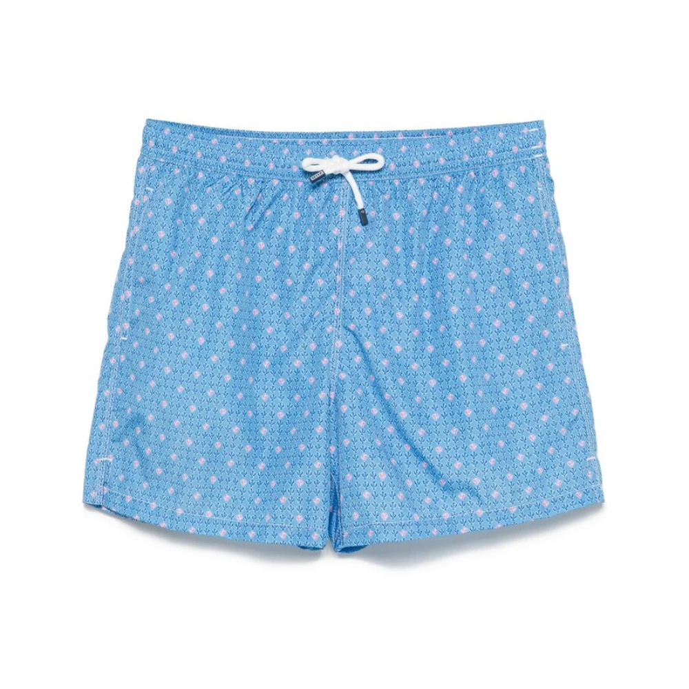 Fedeli Blauwe Strandkleding Trekkoord Taille Zakken Blue Heren