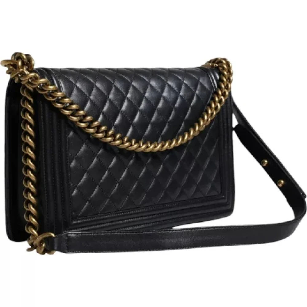 Chanel Vintage Pre-owned Leather chanel-bags Black Dames