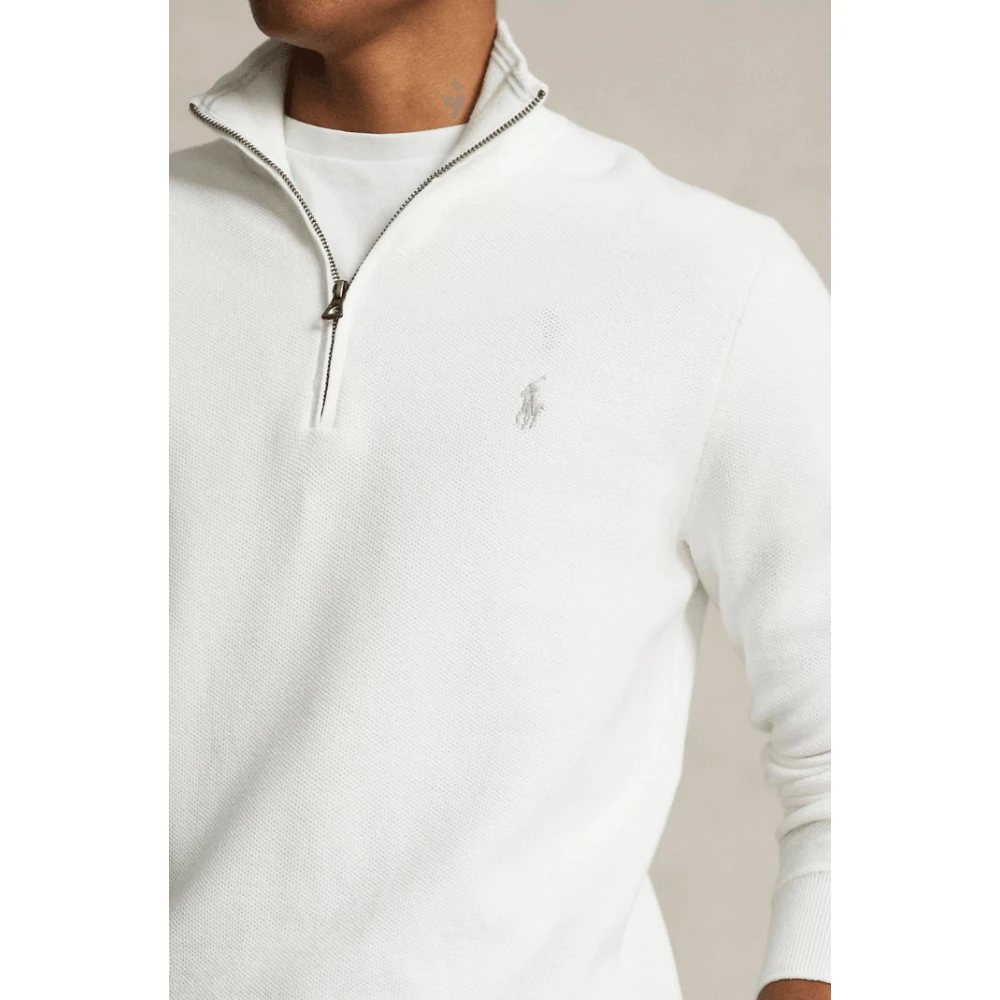 Polo Ralph Lauren Witte Katoenen Truck Sweater White Heren