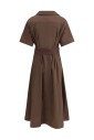 elegante-robe-en-coton-avec-col-en-v