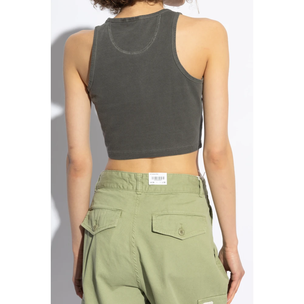 adidas Originals Top met logo Gray Dames