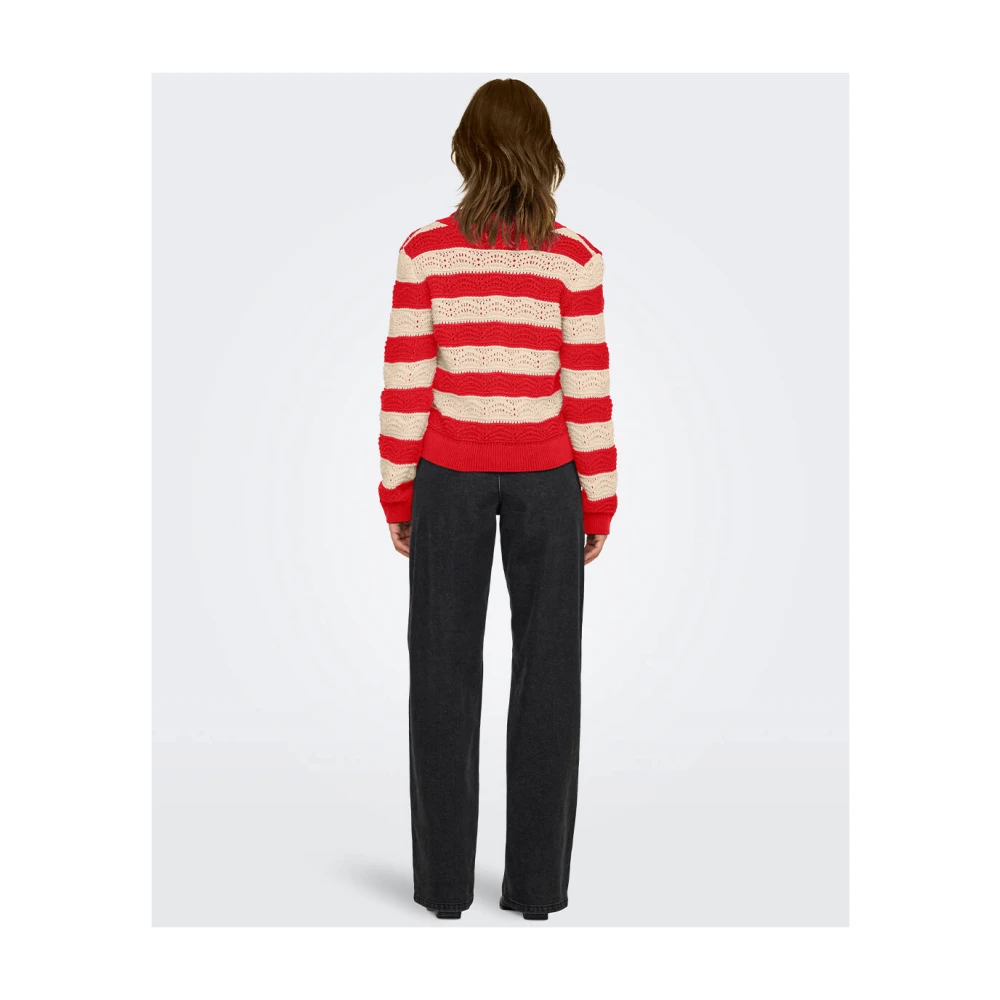 Only Kristal Life Knoop Vest Red Dames