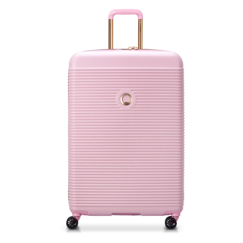 Delsey Stijlvolle Grote Koffer in Roze Pink Unisex