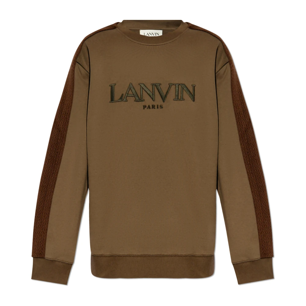 Lanvin Katoenen sweatshirt Brown Heren