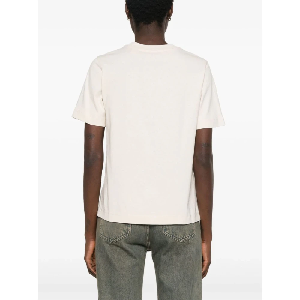 Burberry Equestrian Knight Design T-shirt Wit White Dames