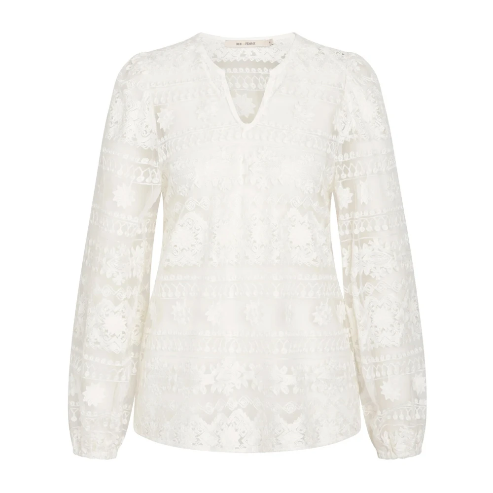 RUE de Femme Delikat Suzie Blus i Off White White, Dam