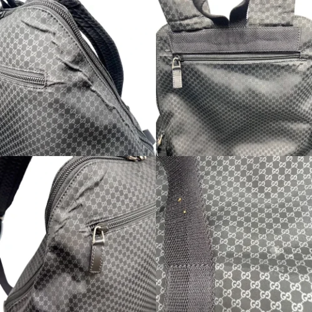 Gucci Vintage Pre-owned Nylon backpacks Black Heren