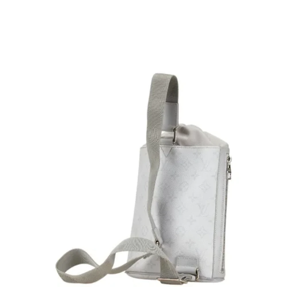 Louis Vuitton Vintage Pre-owned Leather shoulder-bags Gray Dames