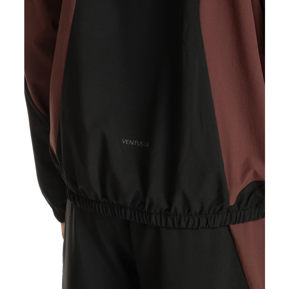 Emporio Armani EA7 Multikleur Rits Hoodie met Zakken Brown Heren