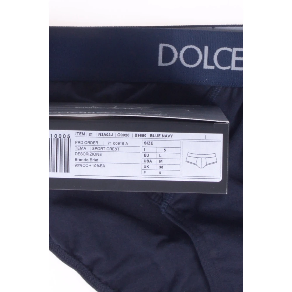 Dolce & Gabbana Sport Crest Slip Ondergoed Blue Heren