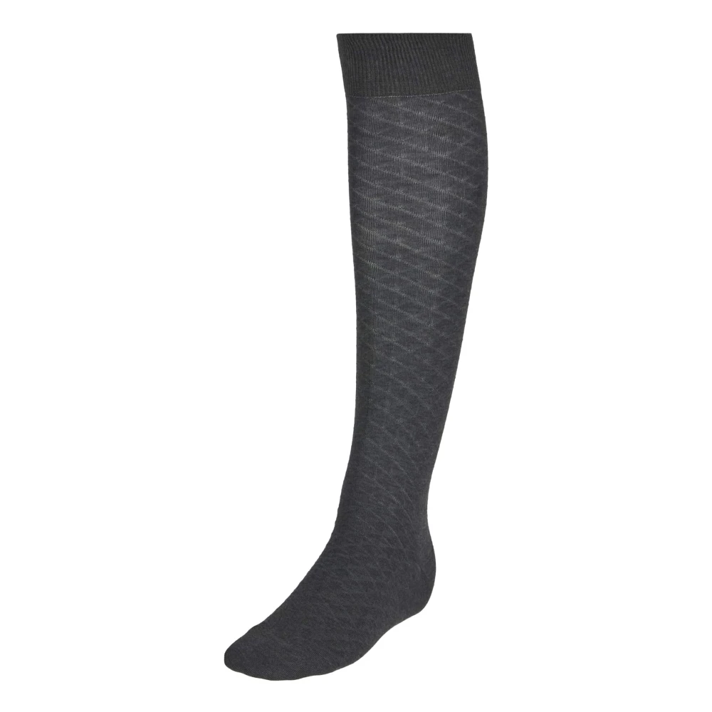 Boggi Milano Sokken van katoenmix Jacquard Black Heren