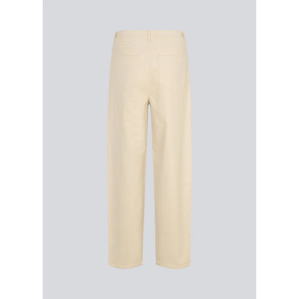 Modström Corduroy High Waist Zomerbroek Beige Dames