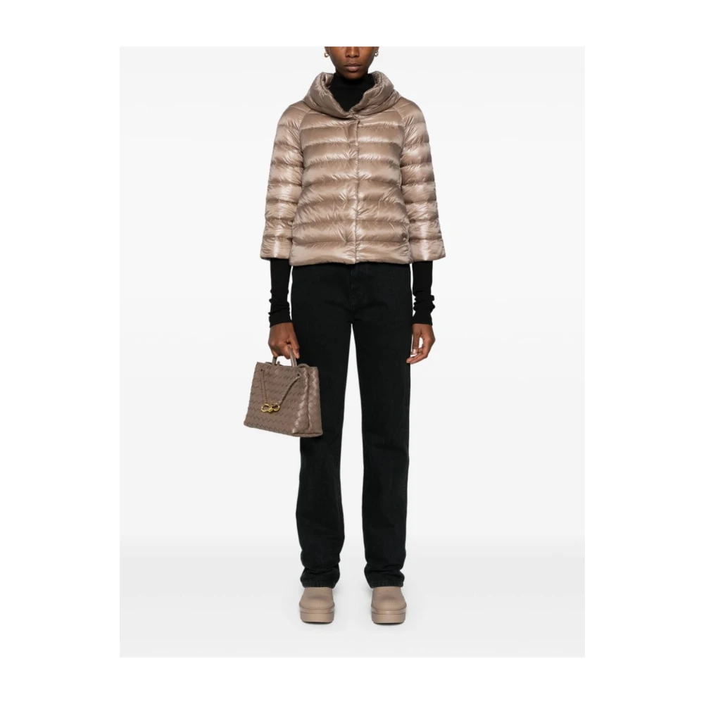 Herno Sofia Cape Jacket Beige Dames