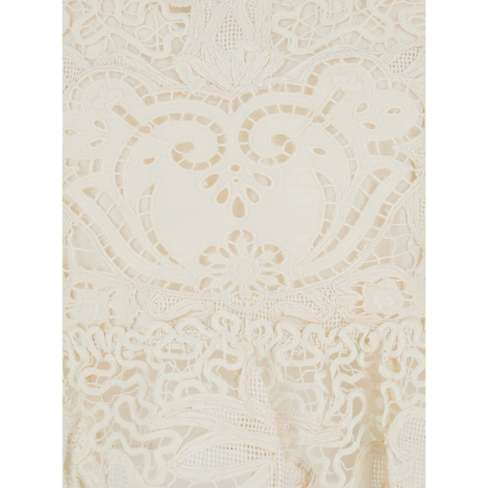 Sea NY Wit Kant Geborduurde Katoenen Top White Dames