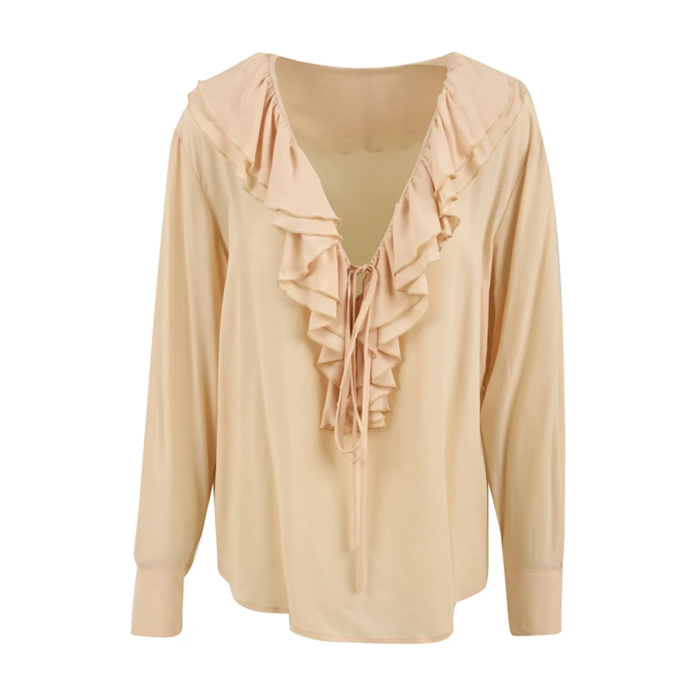 Douuod Woman Poeder Shirts Alya Dd11 04 Model Brown Dames