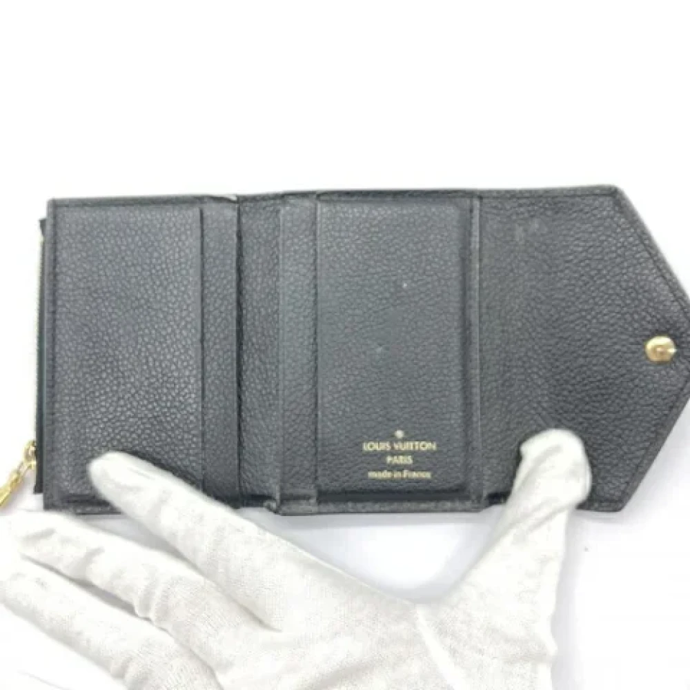 Louis Vuitton Vintage Pre-owned Leather wallets Black Dames