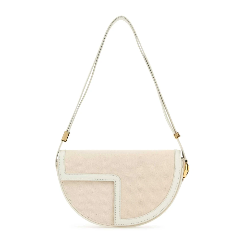 Patou Women's Pink Canvas And Leather Shoulder Bag
