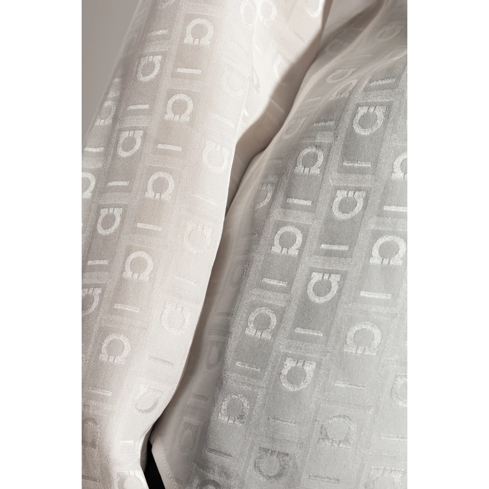 Salvatore Ferragamo Shirt met logo White Dames