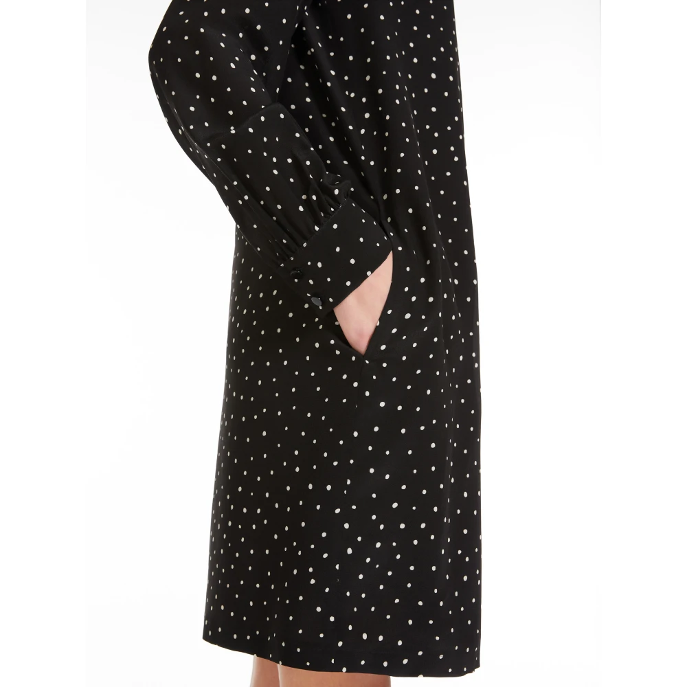 Max Mara Studio Zwarte Jurken voor Vrouwen Visir Black Dames