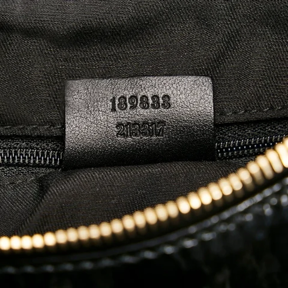 Gucci Vintage Pre-owned Leather handbags Black Dames
