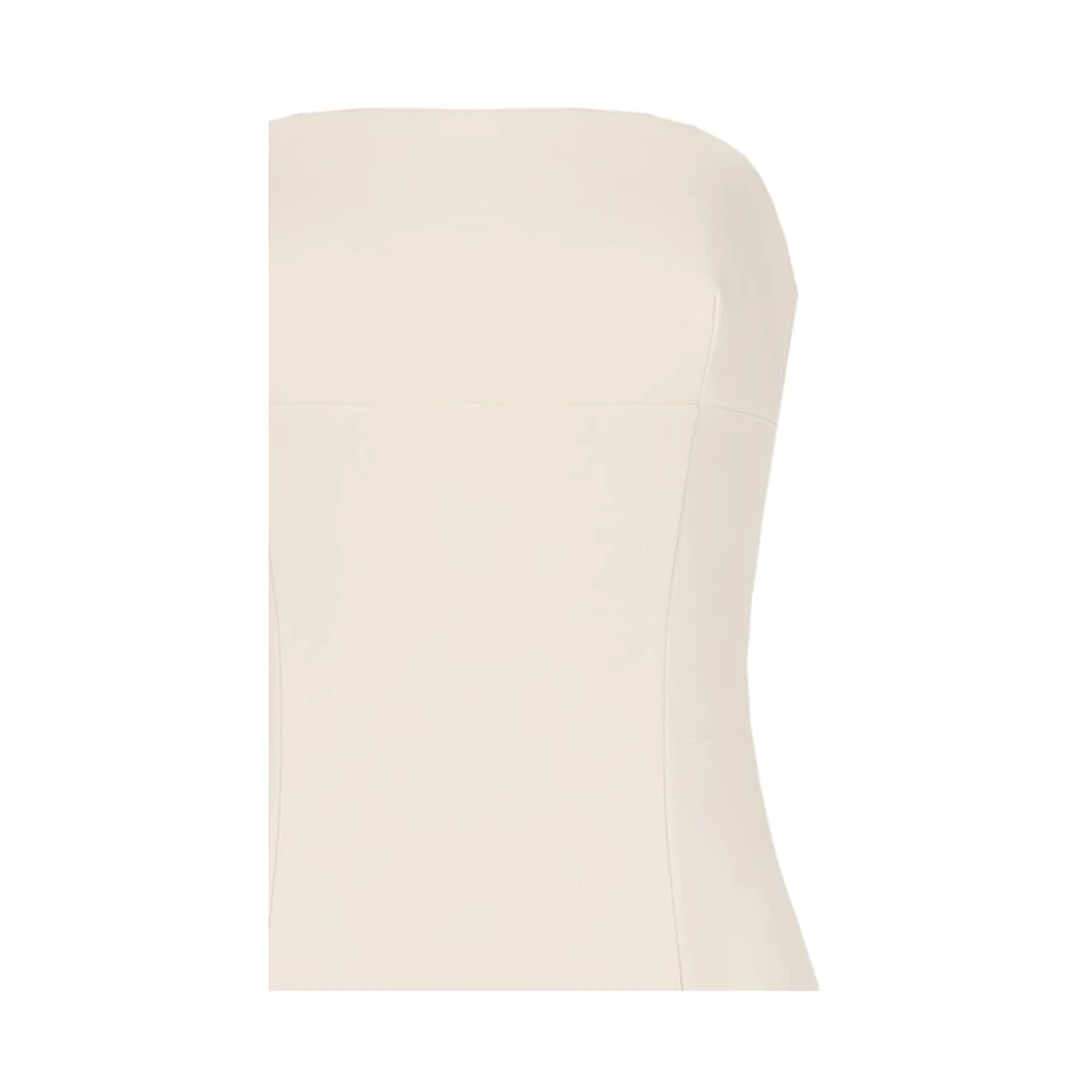 RINASCIMENTO Crepe Scuba Cape Jurk Beige Dames
