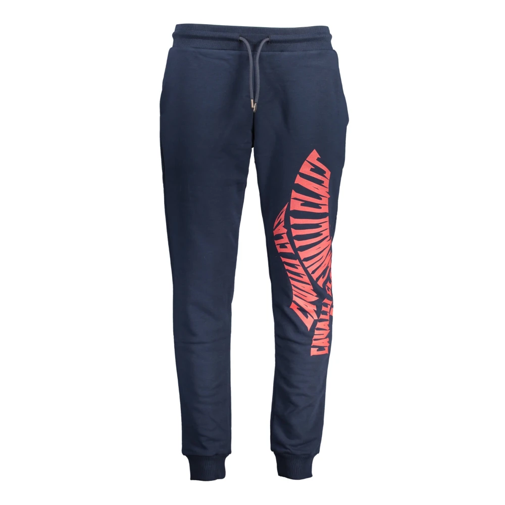 Cavalli Class Blue Cotton Men's Sweatpants - XL - Image 3