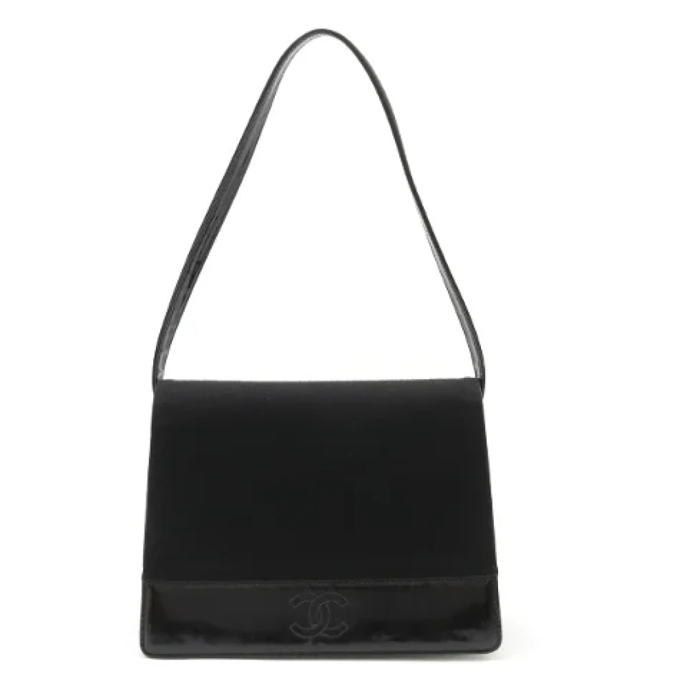 Chanel Vintage Pre-owned Canvas chanel-bags Black Dames