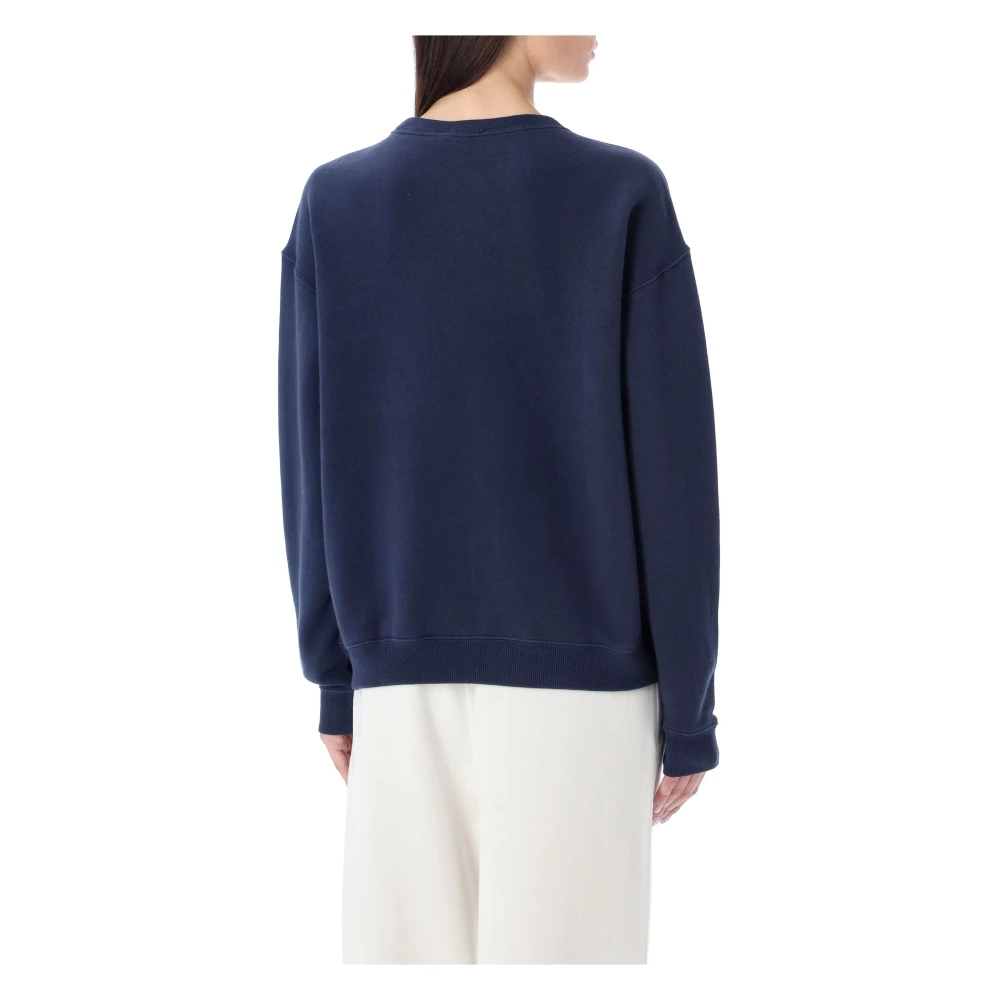 Ralph Lauren Klassiek Pony Crewneck Sweatshirt Blue Dames