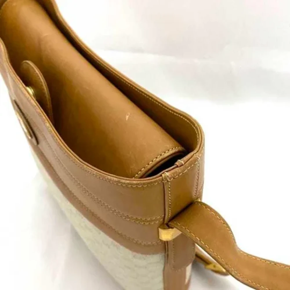 Gucci Vintage Pre-owned Plastic shoulder-bags Beige Dames