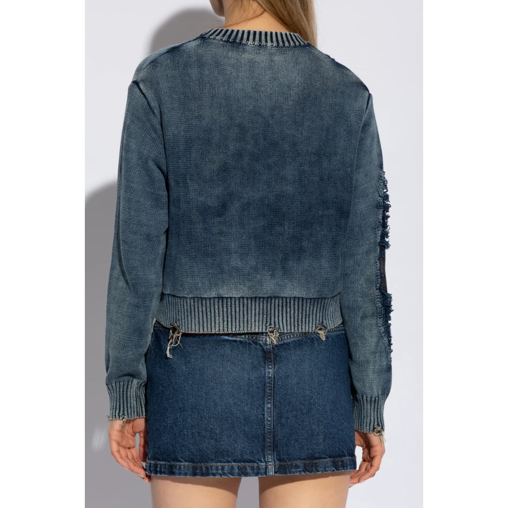 Diesel Sweater `M-Rotta` Blue Dames
