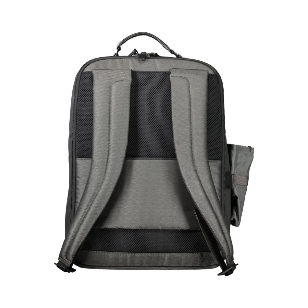 Piquadro Grijze Polyester Rugzak Gray Heren