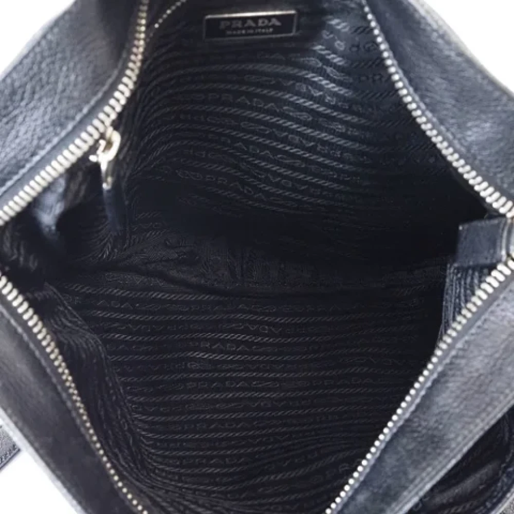 Prada Vintage Pre-owned Cotton prada-bags Blue Dames