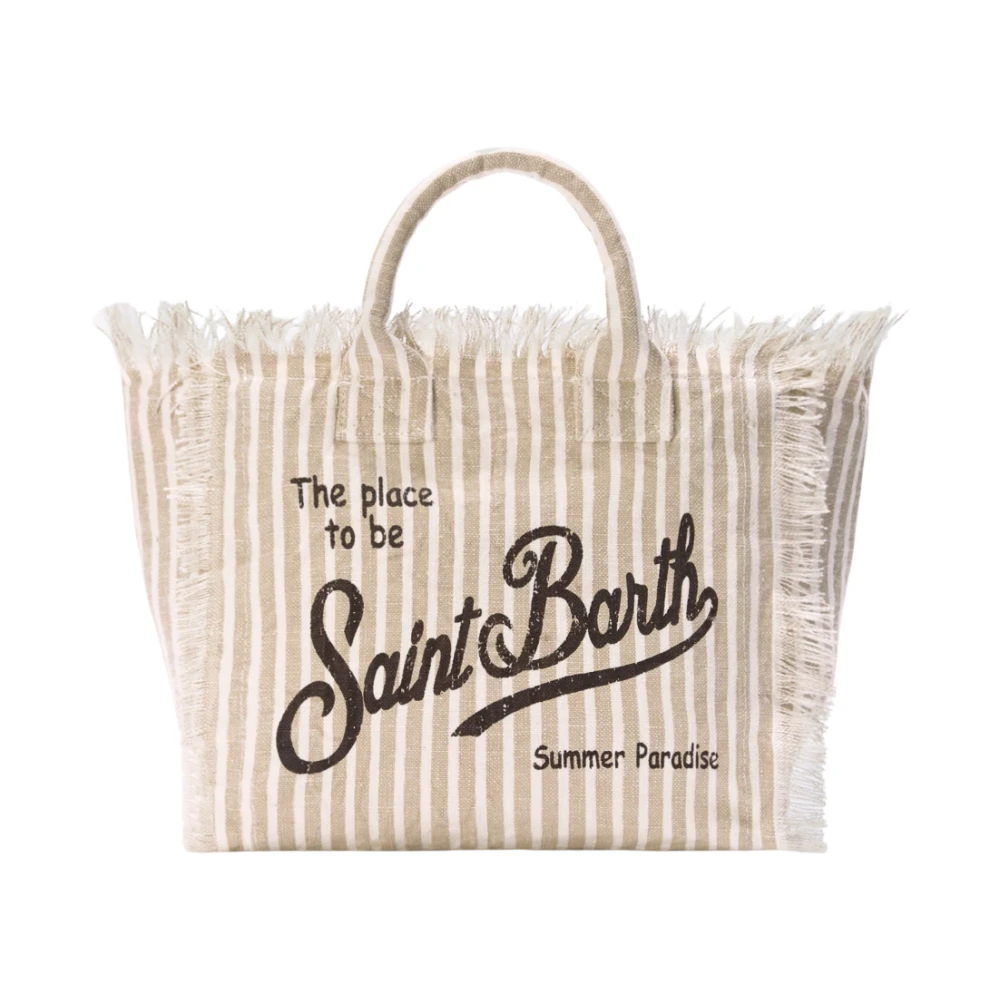 Saint Barth Women's Beige Colette Linen - Shopping Bags - One Size - Bags