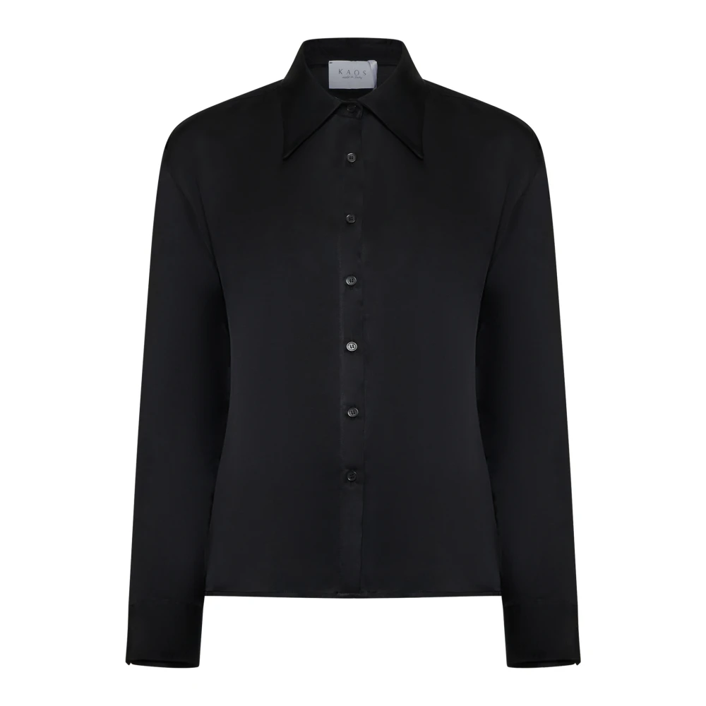 Kaos Zwarte Overhemden Collectie Black Dames