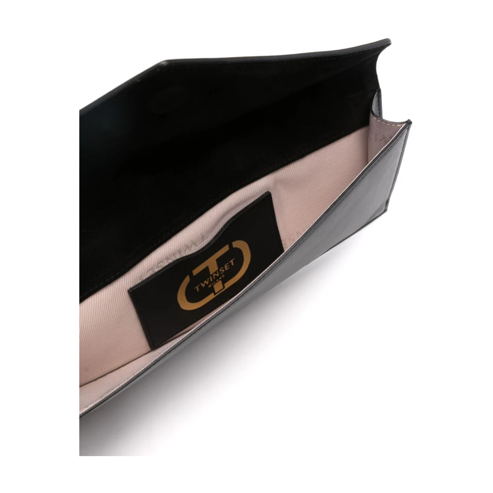 Twinset Zwarte Clutch voor Moderne Vrouw Black Dames