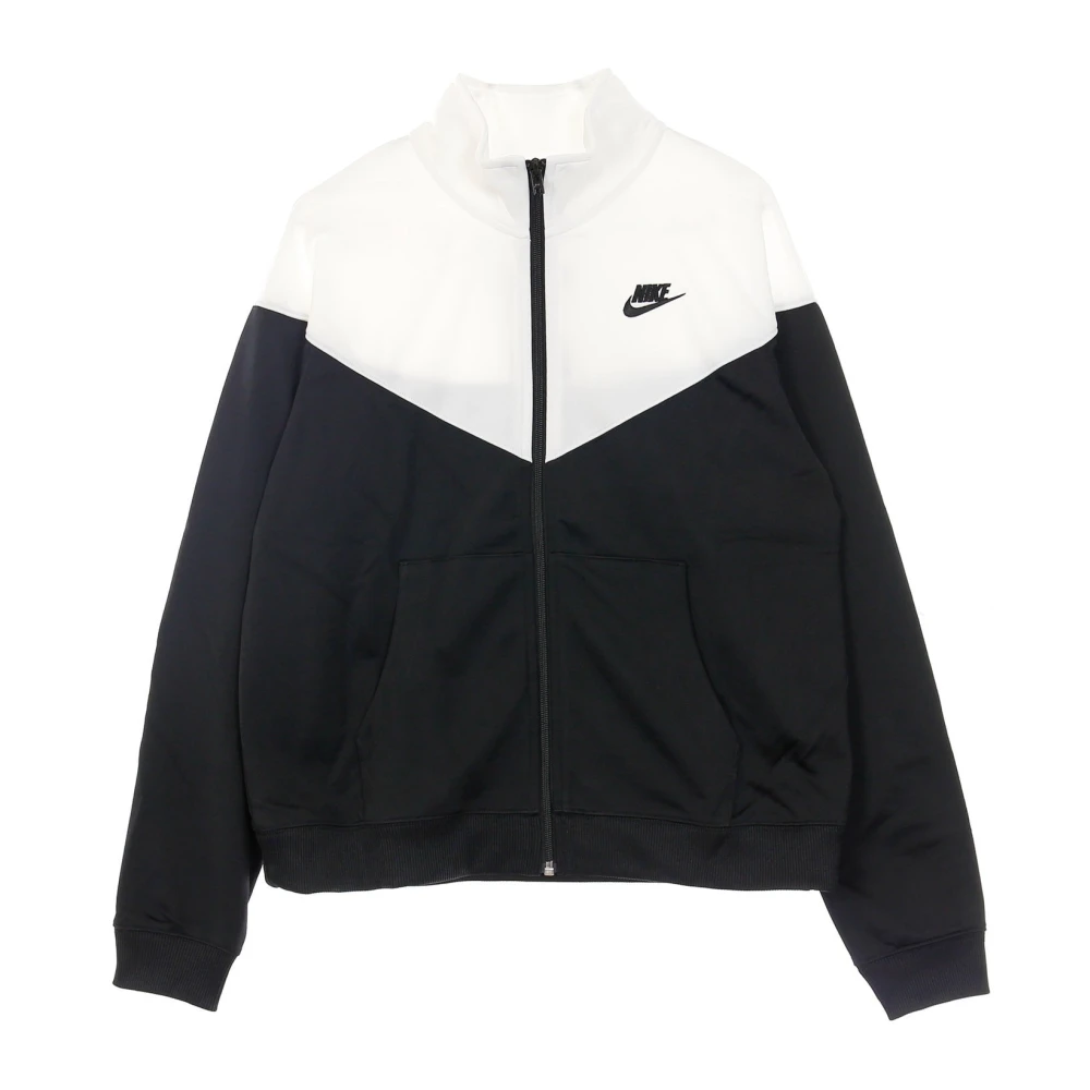 Nike Sportkleding Trainingspak Zwart Wit Black Dames