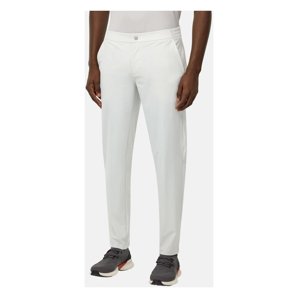 Boggi Milano B Tech Stretch Nylon Broek Gray Heren