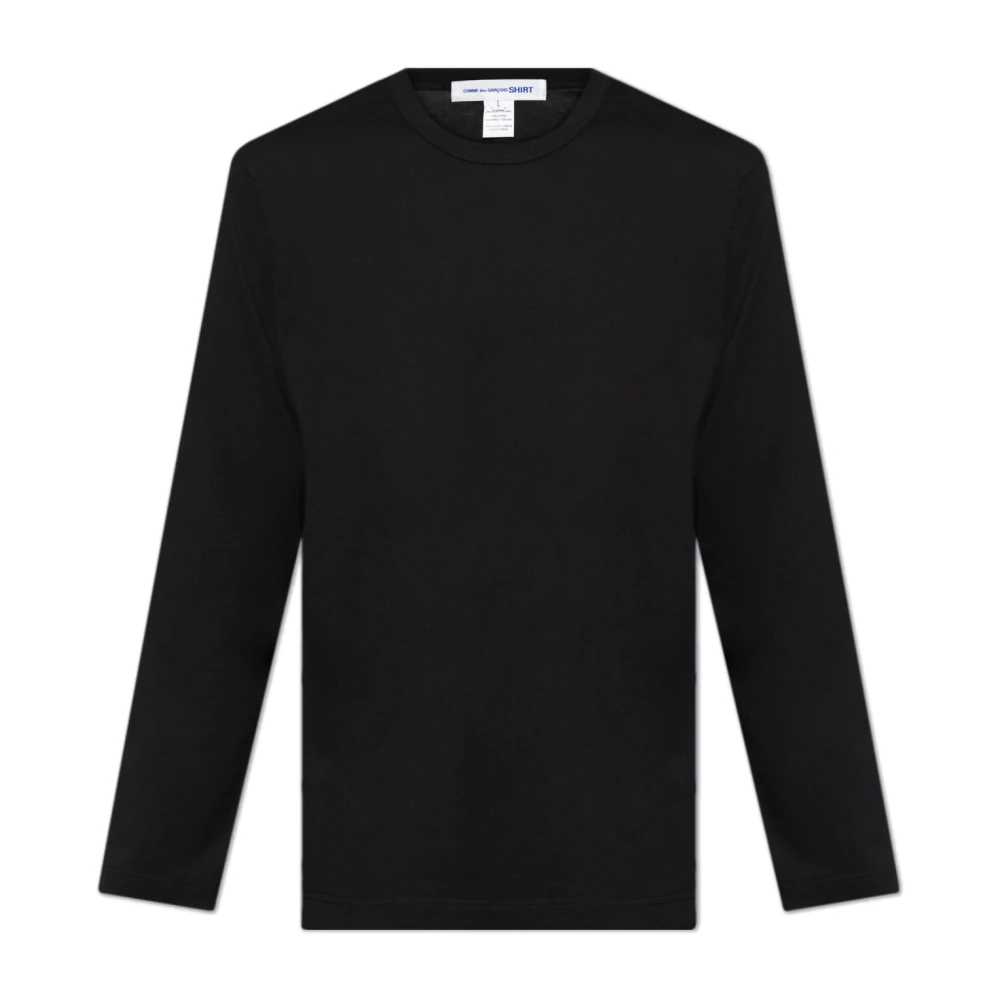 Comme des Garçons T-shirt met Patch Black Heren