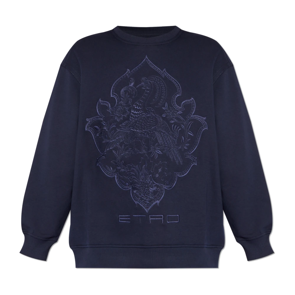 ETRO Sweatshirt met logo Blue Dames