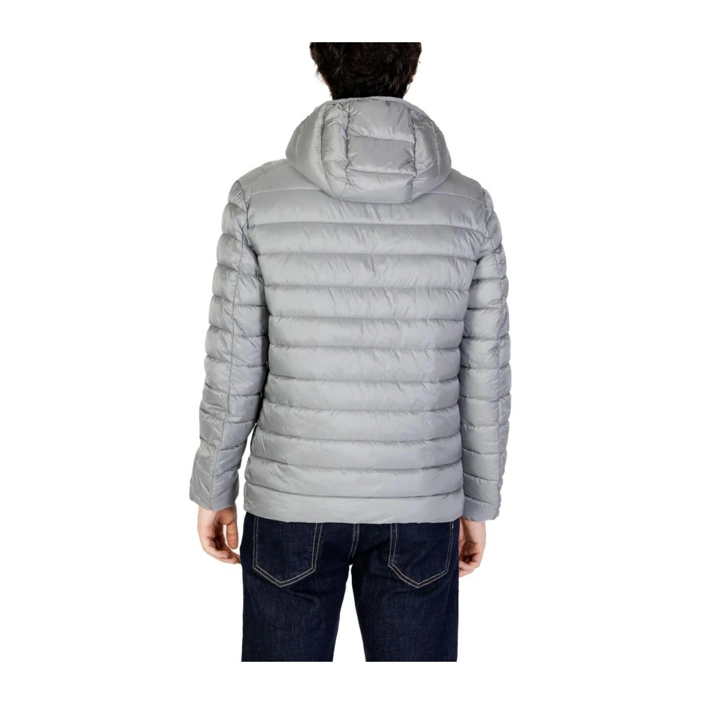Gianni Lupo Polyamide Herfst Winter Jas Collectie Gray Heren