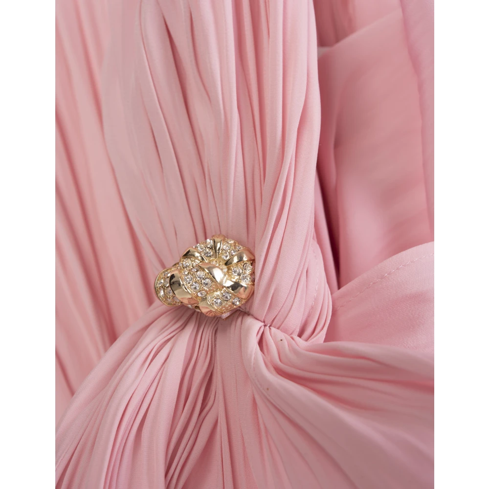 Lanvin Roze Gerimpelde Avondjurk Pink Dames