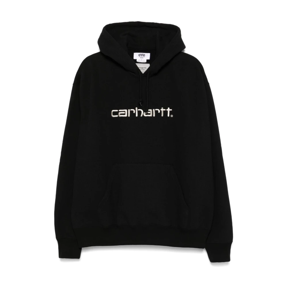 Junya Watanabe Black Hoodies, Male, L, Hooded Sweatshirt